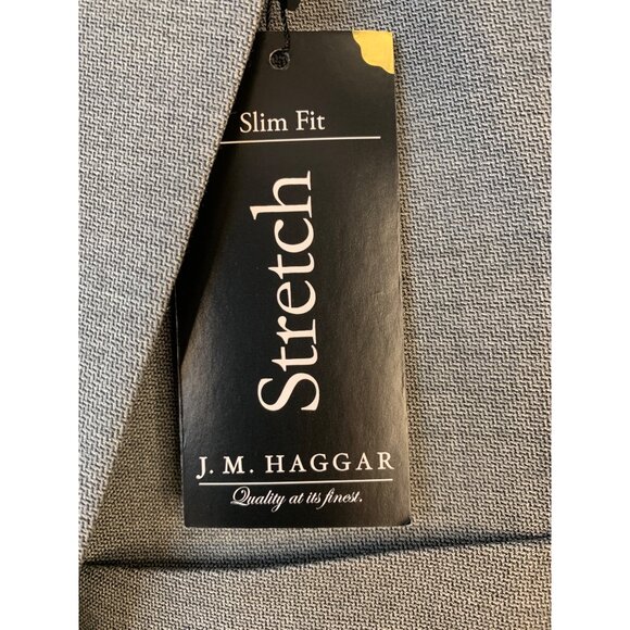 NWT 42R Mens J.M. Haggar Slim Fit Stretch Suit Seperate Jacket Gray Blazer - Picture 6 of 12